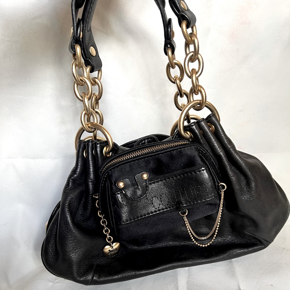 Juicy Couture black bag with gold accents